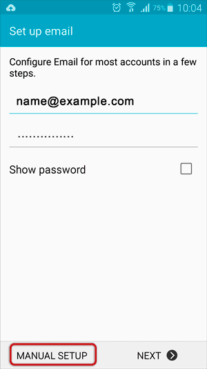 Image How to set up email on Android